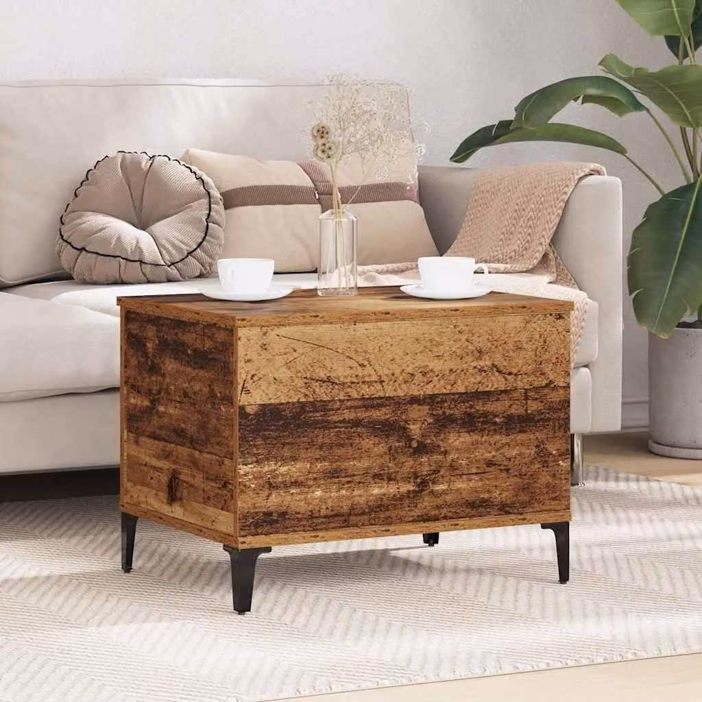 Maison Exclusive - Tavolino in legno antico 60 x 44,5 x 45 cm Materiale ligneo