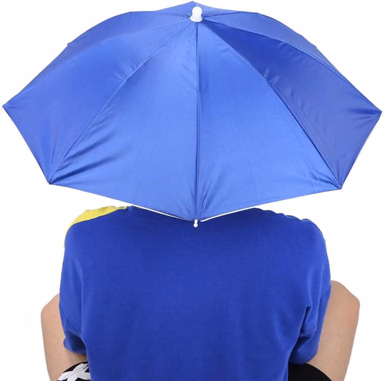 Ombrellone pieghevole, con protezione UV, diametro 65 cm, ideale per giardino e spiaggia