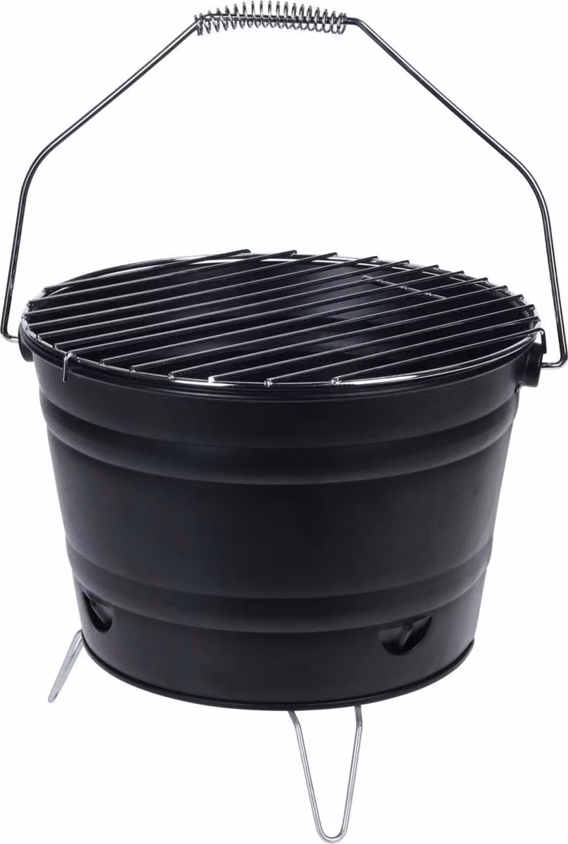 Generici Eurocatch Outdoor BBQ Eimer - 27cm - Schwarz