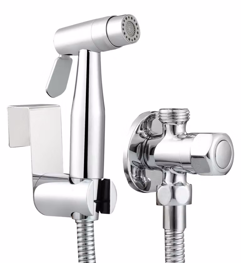 Tecmolog WS024ADF2, doccia igienica, 2 modalità, set spray bidet, acciaio inossidabile, per WC