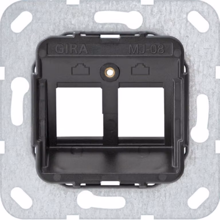 Gira Modular Jack 8 Anello di supporto da incasso a 2 canali 560800