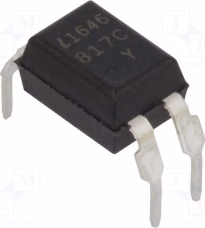 4 optoaccoppiatori, tensione di uscita massima (Uce): 35V, modello LTV-817M-C. Optoaccoppiatori con 1 canale di uscita, per montaggio su circuito stampato (THT)