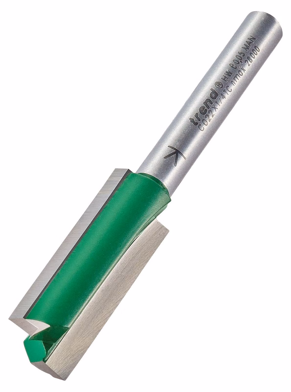 Fresa a due taglienti, con gambo da 1/4 di pollice, diametro di taglio di 12,7 mm