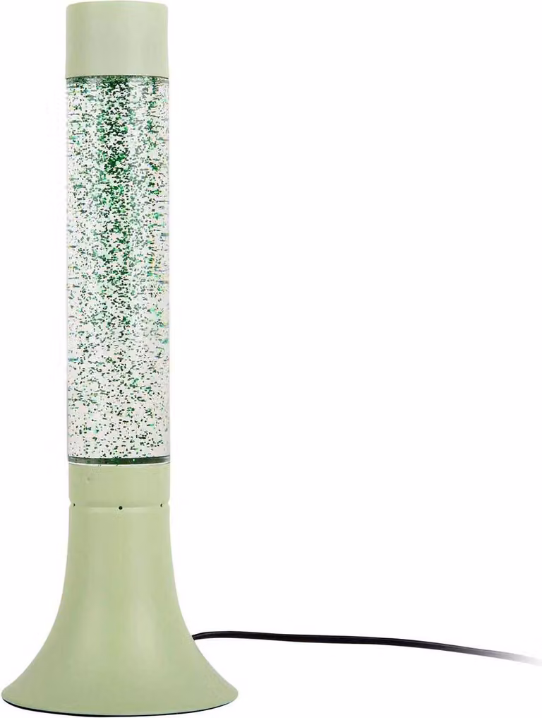 Leitmotiv - Lampada da tavolo Astro Glitter - Verde tenue - Ø13cm Lampada da tavolo - Lampada da comodino, soggiorno, camera da letto