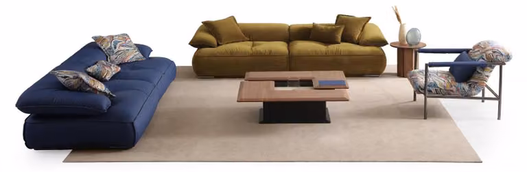 Edle Wohnzimmer Garnitur Moderne Stoffsofas Ledercouch Couchtisch