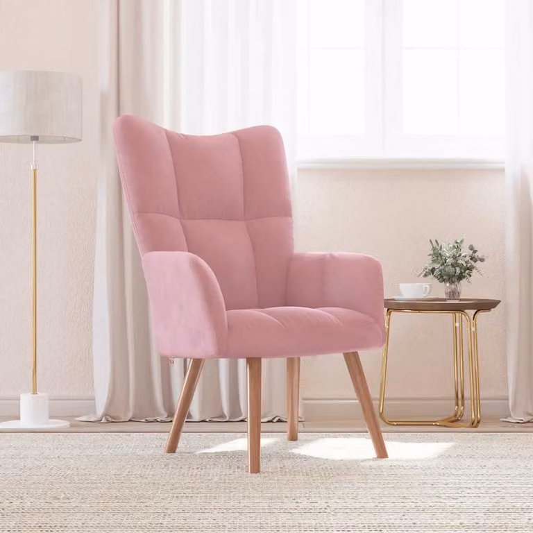 Maison Exclusive - Poltrona relax in velluto rosa