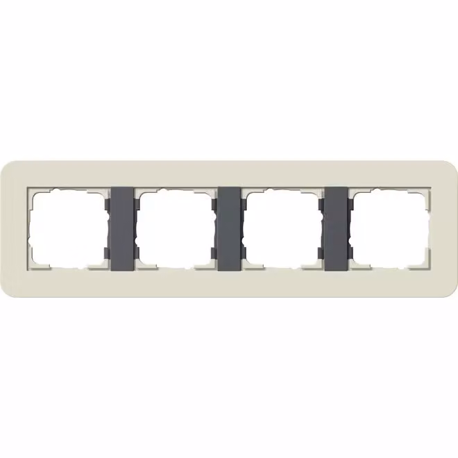 Gira 0214427 Cornice di copertura 4f Gira E3 Sabbia/Antracite
