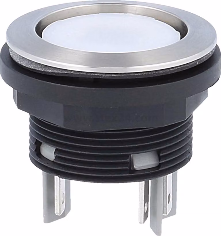 Georg Schlegel Pulsante luminoso, 1S illuminabile, rotondo, SHORTRON Spina piatta 2,8 mm x 0,8 mm - 1 pezzo
