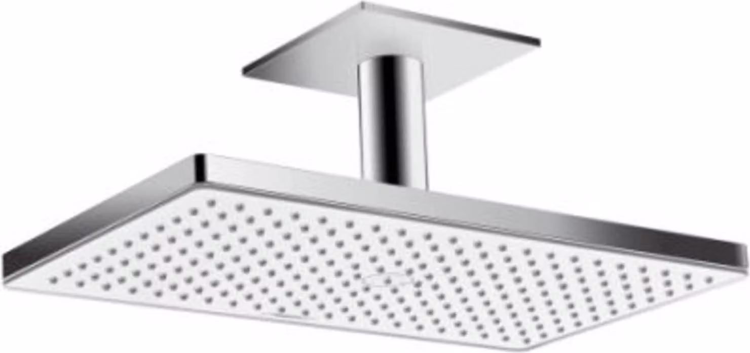 hansgrohe soffione RAINMAKER SELECT 460 1jet DN 15, con attacco a soffitto 100 mm versione EcoSmart 9 l/min bianco/cromo