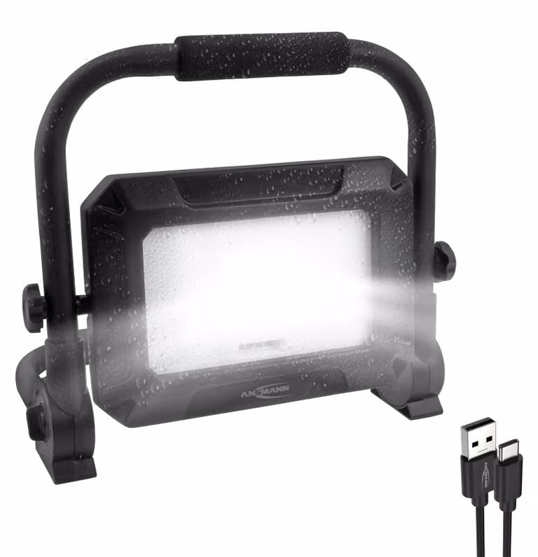 ANSMANN 1600-0630 ANSMANN Luce da lavoro ricaricabile a LED LUMINARY Flex FL50W-R, IP54