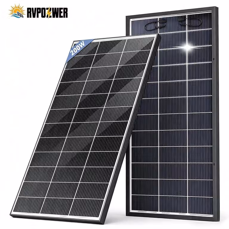 Pannello solare, tecnologia bifacciale, alta efficienza, 200W, confezione singola