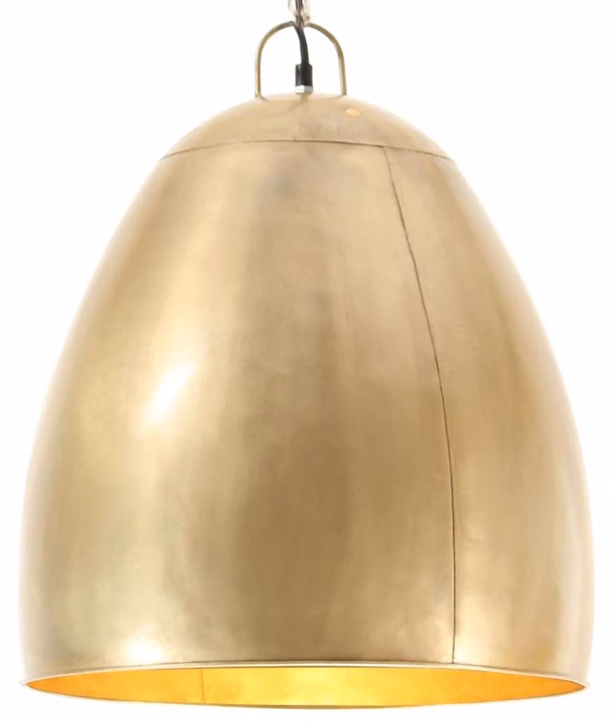 Lampada a sospensione industriale, 25 W, ottone, rotonda, 42 cm, E27 Lumarko!