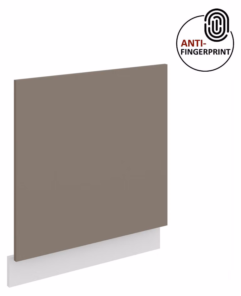 Pannello frontale per lavastoviglie da incasso da 60 cm ARIA, grigio sabbia ultra opaco + bianco opaco, frontali di alta qualità con rivestimento anti-impronta, cucina a incasso