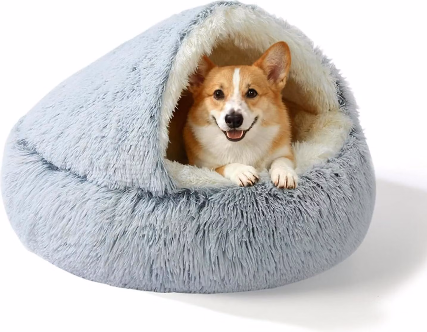 Cuccia per cani, 80 cm, con imbottitura in peluche che si riscalda termicamente, adatta a cani fino a 20 kg, ideale per il soggiorno