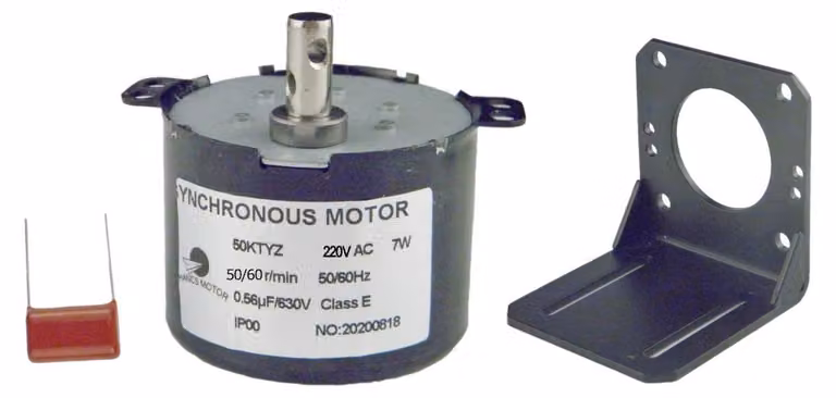 Motore elettrico AC 50KTYZ a 220V, 50-60 RPM, con riduttore e supporto