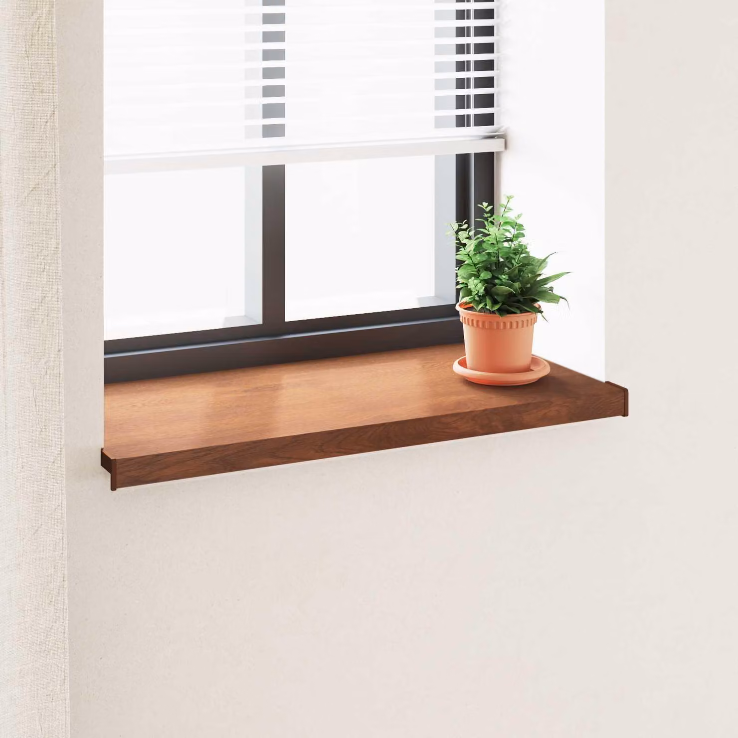 Soglia della Finestra Legno Marrone 60 x 40 x 4,5 cm PVC