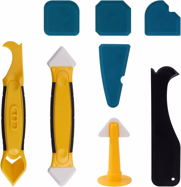 Set di utensili in silicone, 8 pezzi, per bagno e cucina, in silicone, di diverse dimensioni