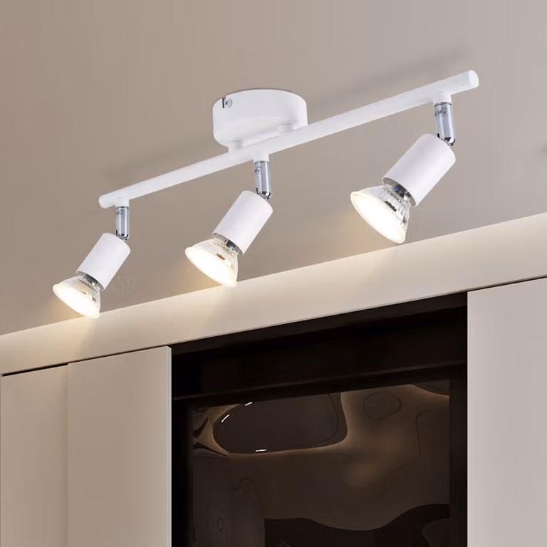 ZMH LED faretto da soffitto a 3 fiamme plafoniera per interni presa GU10 lampada da corridoio faretto da soffitto per camera da letto bagno corridoio cucina soggiorno