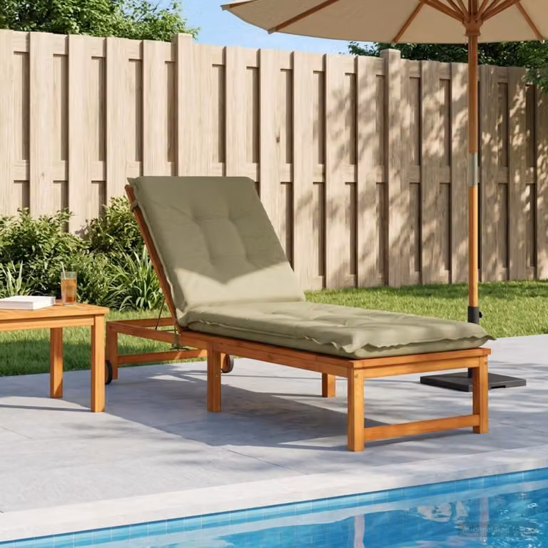 vidaXL Cuscino per Lettino GEMERT 100% Poliestere Verde chiaro
