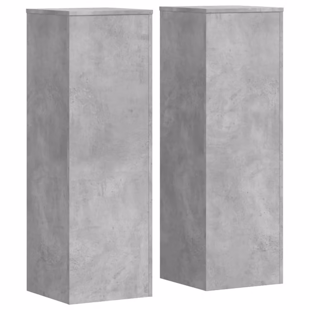 Supporti per piante in legno multistrato DESIGN IN, set da 2 pezzi, colore grigio cemento, H 100 x L 33 x P 33 cm – 1