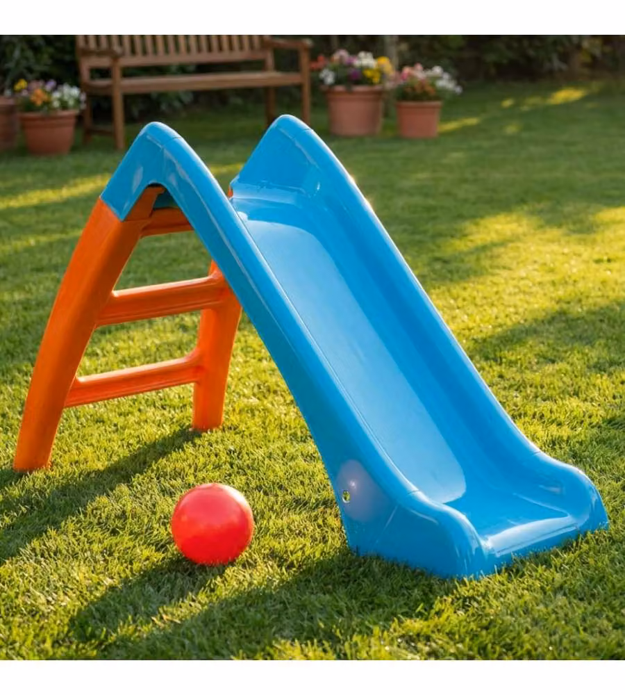Scivolo Drop Multicolor Plastica 120x55x73 cm per Bambini 1+