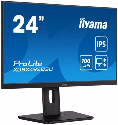 iiyama ProLite XUB2492QSU-B1 Monitor PC 60,5 cm (23.8") 2560 x 1440 Pixel Quad HD LED Nero