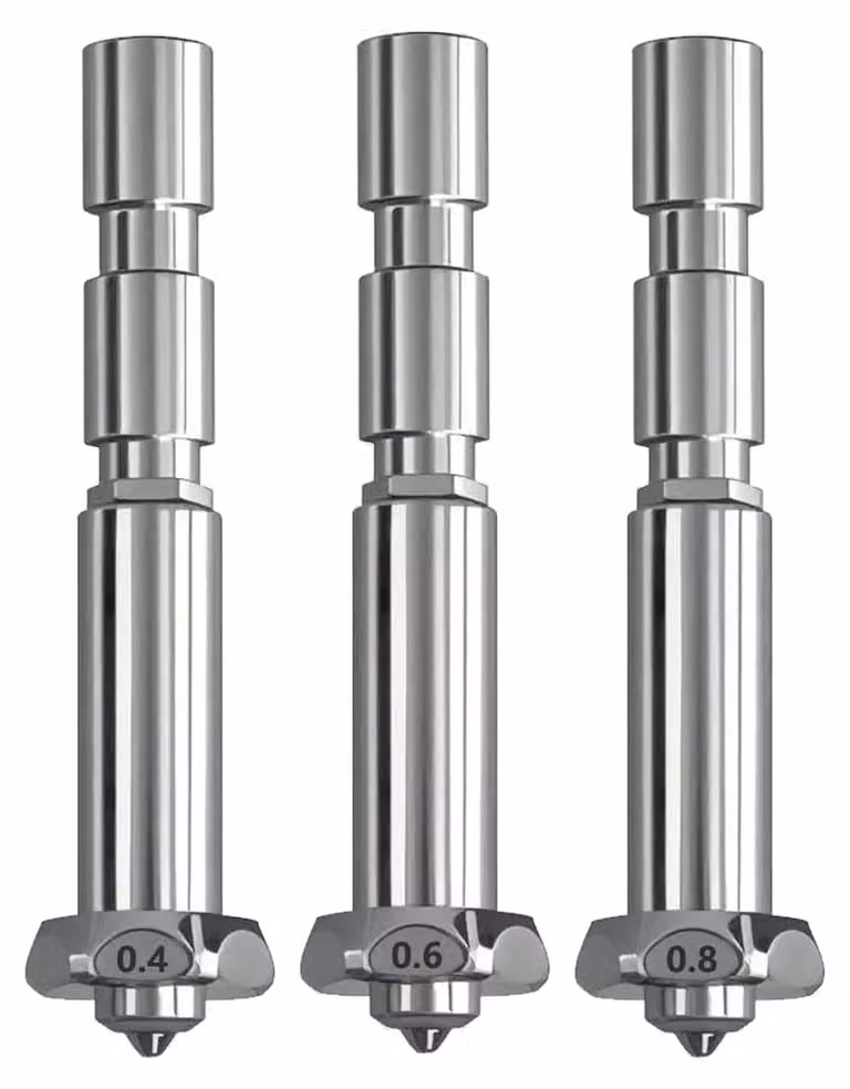 Set di 3 ugelli ad alta portata da 0,4 mm, 0,6 mm e 0,8 mm per stampante 3D
