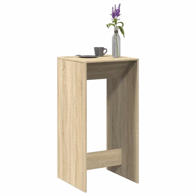 vidaXL Tavolo da Bar Moderno in Legno Rovere e MDF, Colore Marrone e Beige, L/P/H: 51 x 50 x 103,5 cm