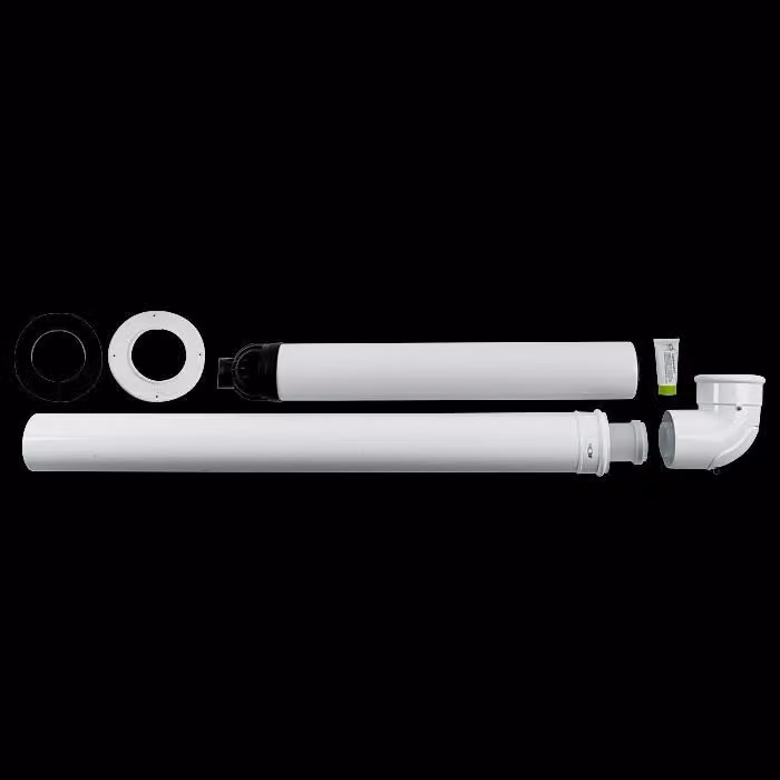 Kit di tubazioni orizzontali per aria e gas di combustione Wolf DN60/100