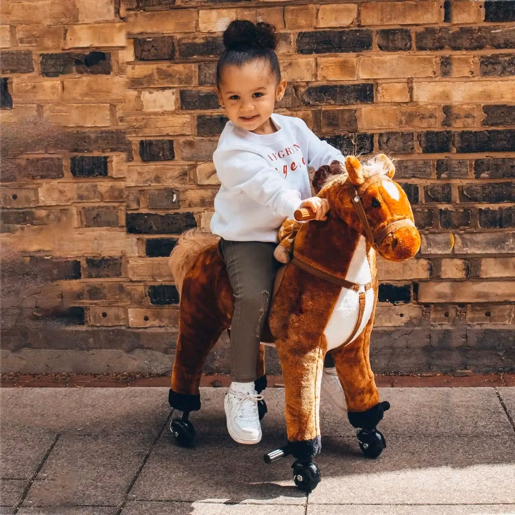 Cavallo Cavalcabile per Bambini con Suoni Benzoni Marrone – 2
