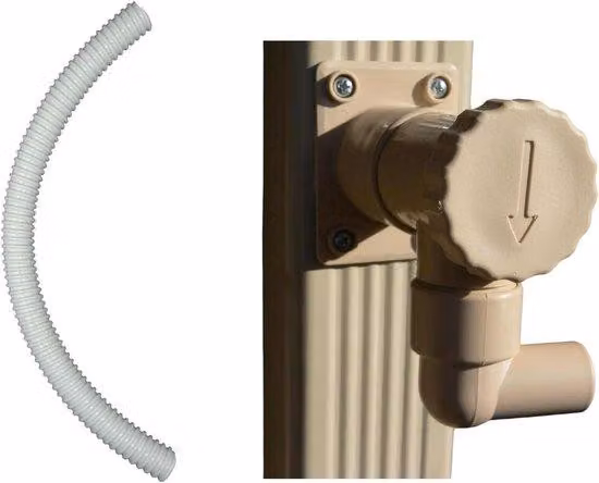 Tubo di scarico rettangolare da 60 cm, flessibile