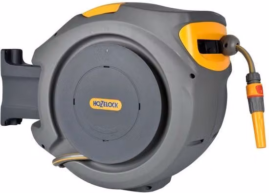 Avvolgitore Automatico da Parete Hozelock Auto Reel Grigio con Tubo da 25 m – 1