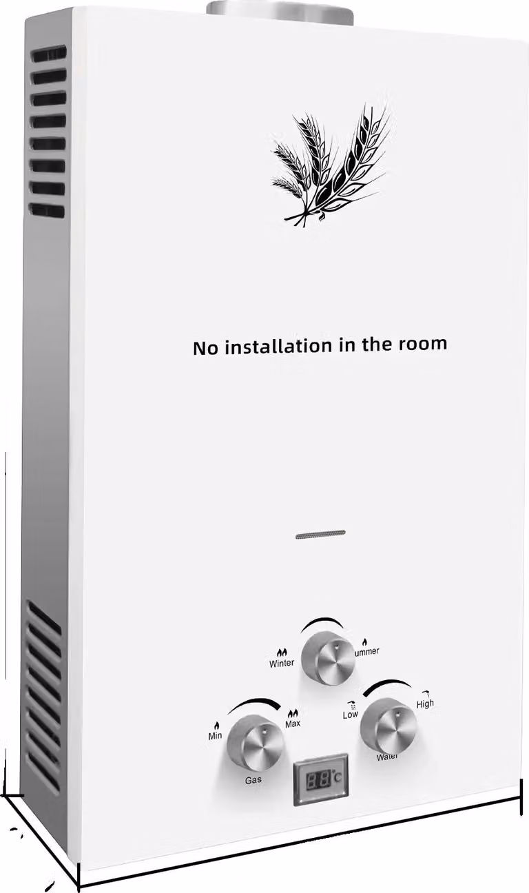 Scaldabagno, scaldabagno istantaneo, display LED, 10L