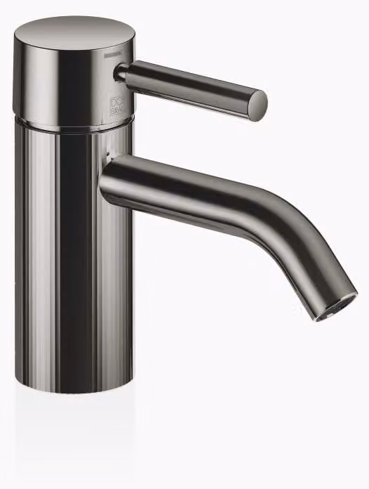 Dornbracht META Mitigeur monocommandé pour lavabo sans vidage, saillie 125mm, avec structure à facettes, 33530660-19, 33530660-19