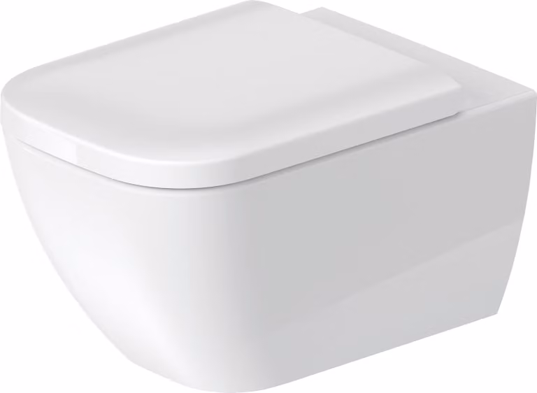 WC suspendu Duravit Happy D.2, à fond creux, sans bord, 540mm, avec fixation non apparente, 2222090000, 2222090000