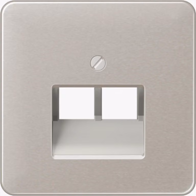 Jung Copertura per scatole di derivazione IAE/UAE 2 x 8 poli Jung CD 569-2 platino, 1 pz.
