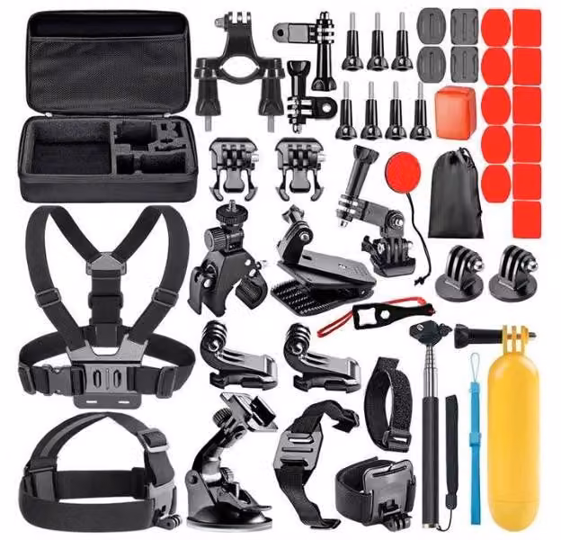 44 v 1: Set di accessori per action camera