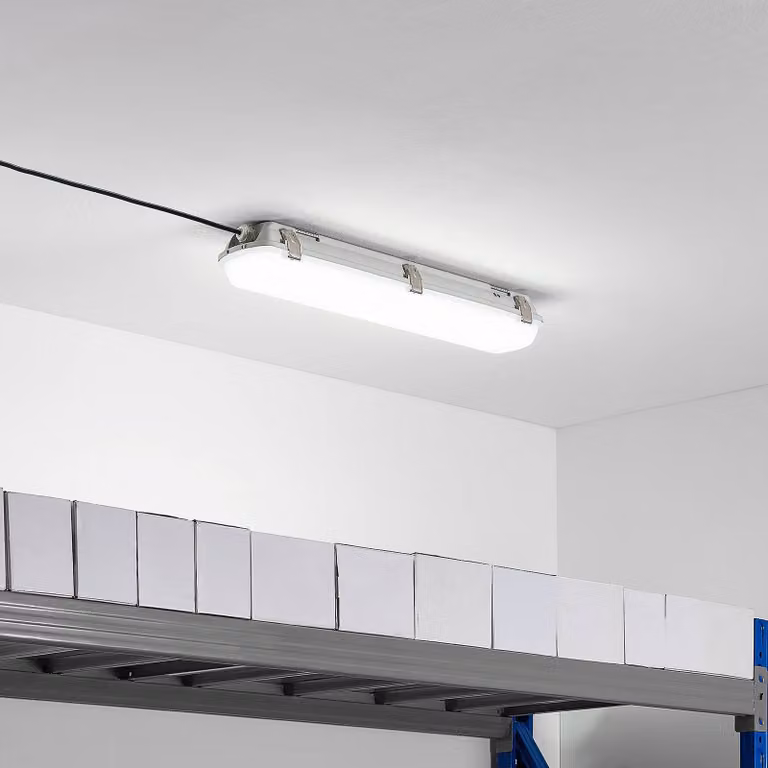 Lampada LED resistente all'umiditá Arcchio, lunghezza 61,8 cm, set da 2 Rao Arcchio, Bianco / Opale, Bagno, Plastica, Moderno, Lampade resistenti all'umidità