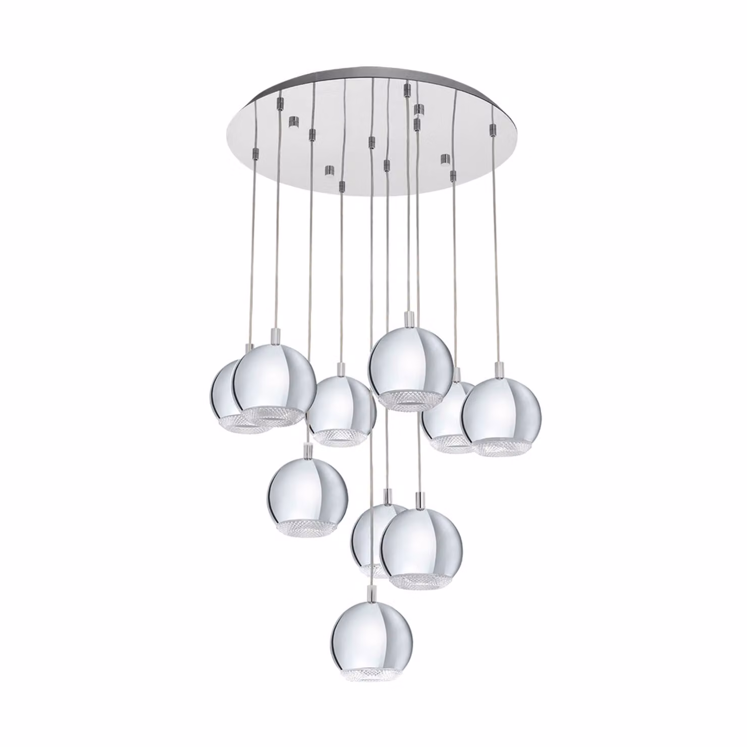 Eglo 95914 Conessa lampada a sospensione a 10 luci cromo chiaro