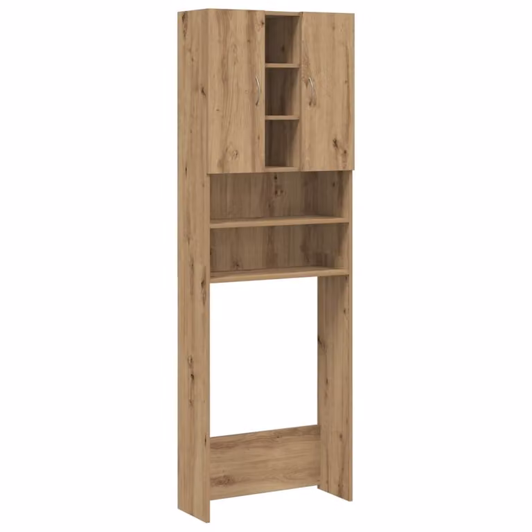 Mobile per Lavatrice Rovere Artigianale 64x25,5x190 cm
