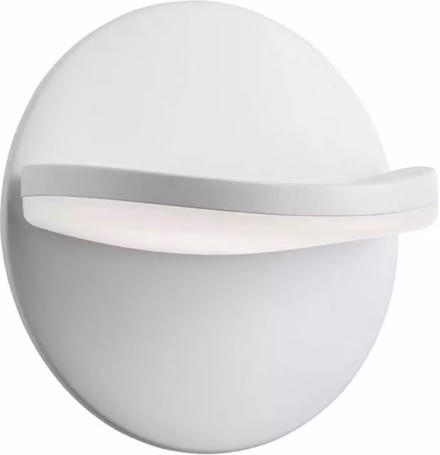 Applique da esterno orientabile Redo Group Gimbal con LED luce bianca calda in metallo bianco o nero