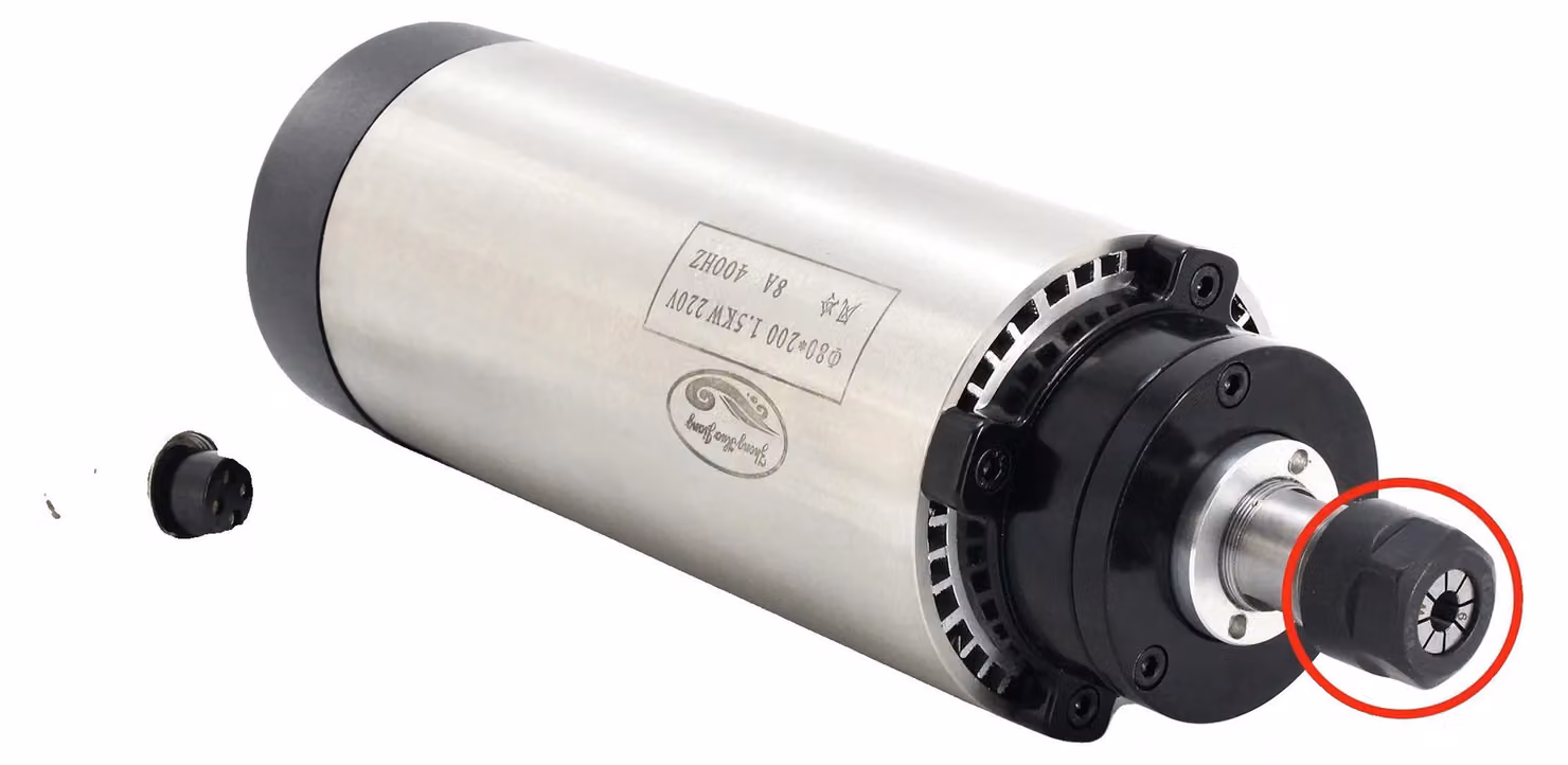 Motore mandrino, potenza di uscita di 3 kW, compatibile con pinze ER20, solo mandrino