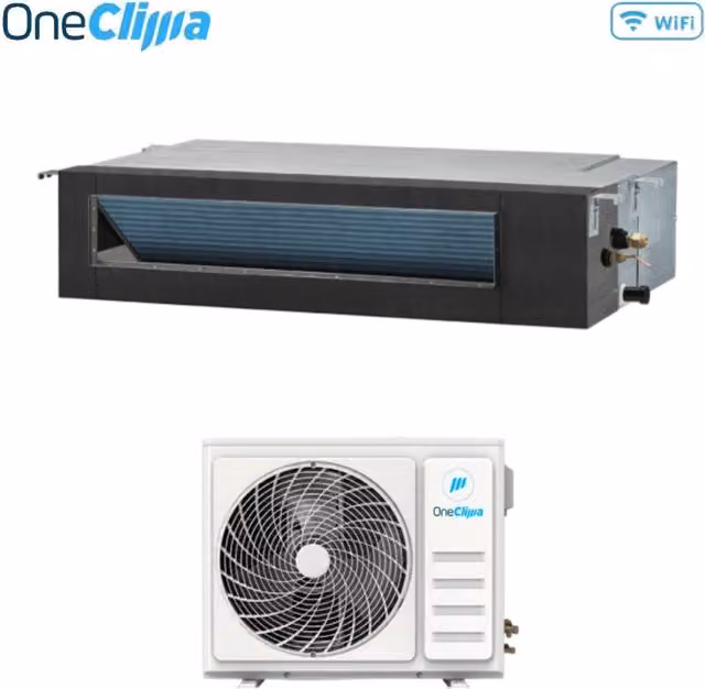 Condizionatore Canalizzato OneClima AIR 18 CNL-M R-32 Bianco con Wi-Fi Opzionale e Controllo Cablato di Serie Classe Energetica A++