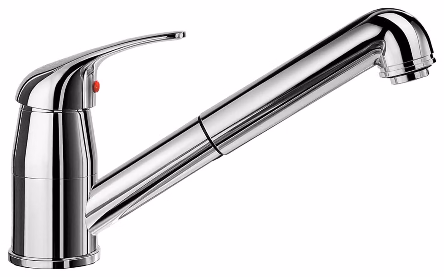BLANCO Rubinetto a bassa pressione DARAS-S 519724 CROMO con bocca estraibile girevole / Miscelatore monocomando / Miscelatore