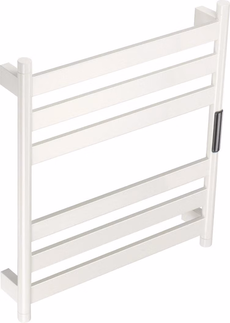 Scaldasalviette elettrico - Bianco - Con termostato e 85 Watt