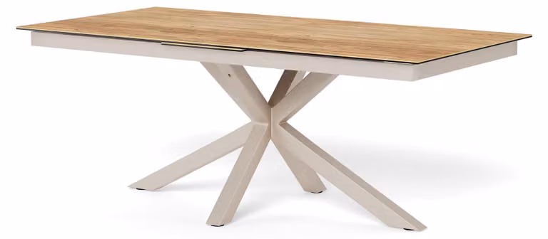 Tavolo da pranzo Lorrins, modello Classic, colore sabbia chiaro