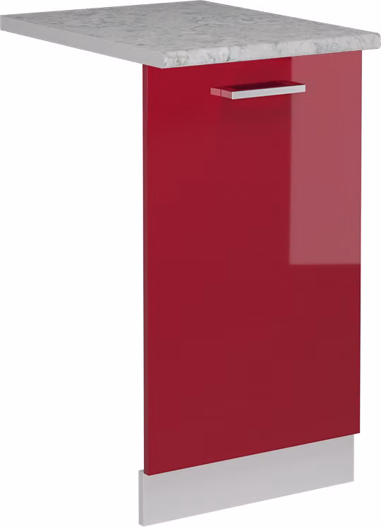Pannello frontale della lavastoviglie Vicco R-Line Rosso lucido 45 cm , PL Marmo, Model 54936
