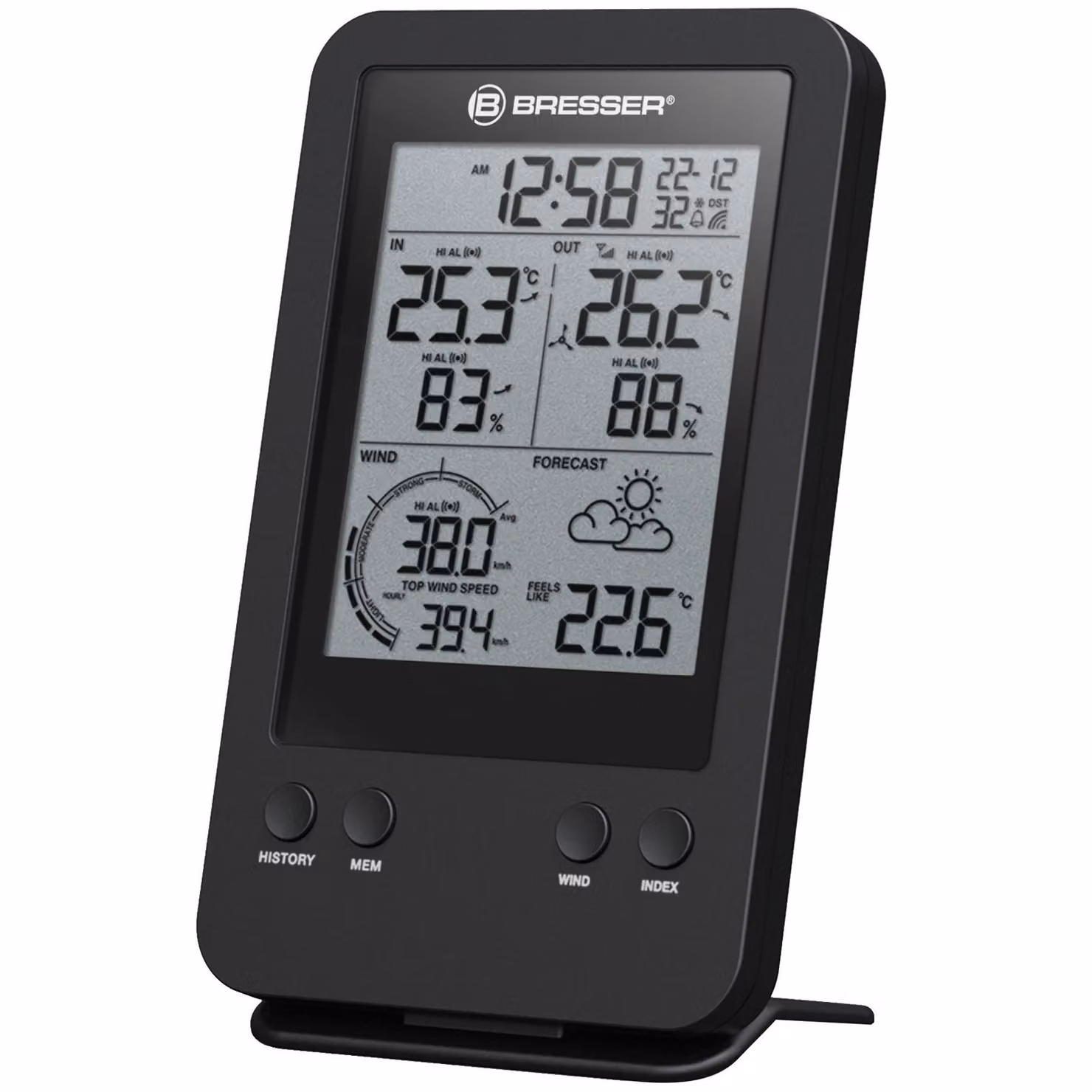 Bresser - 10275 - Stazione base aggiuntiva/di ricambio per l'anemometro professionale 7002531