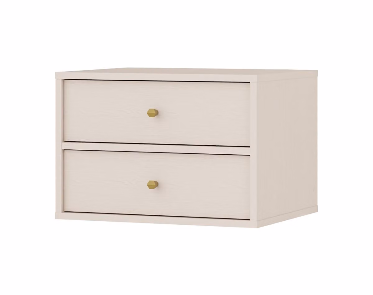 Comodino IROS 4 - beige / oro