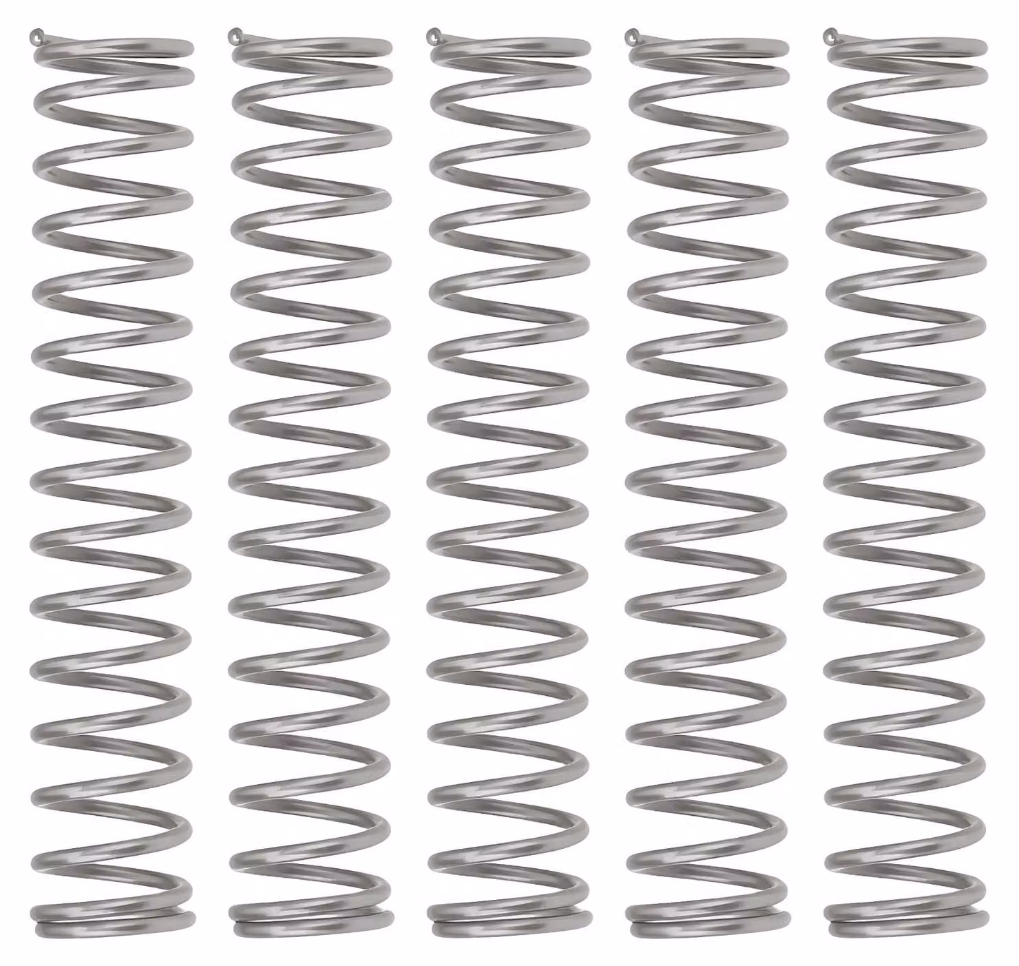 Molle a compression in acciaio inossidabile, 20x3,7mm, spessore 0,4mm, confezione da 100 pezzi
